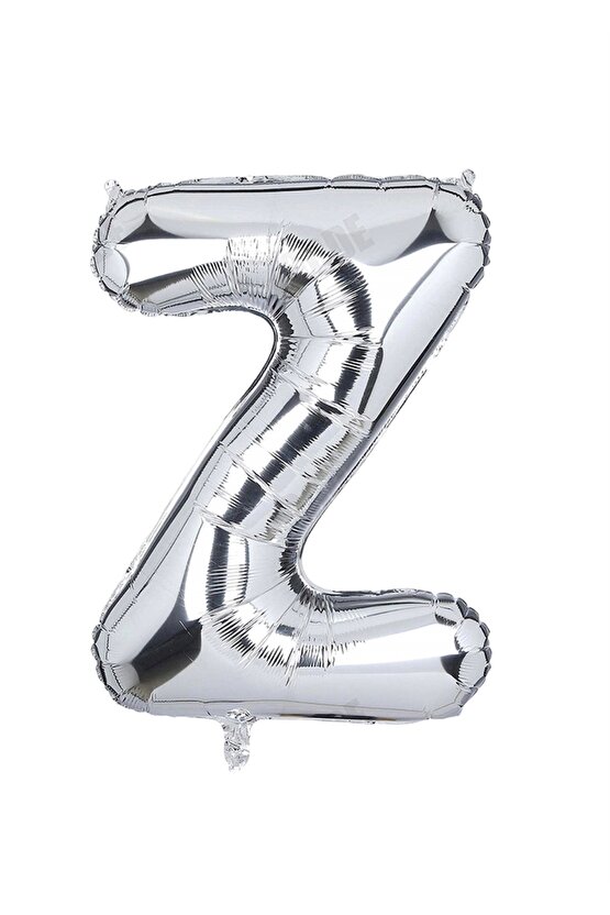 Z Harfi Silver Folyo Balon 100cm 40inc (Büyük Boy)