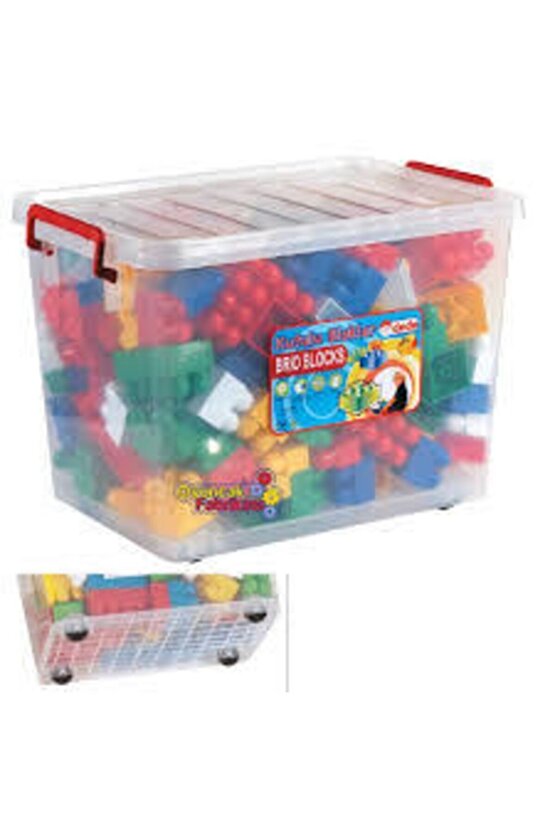 Lisanslı 250 Parça Lego Seti Büyük Boy Dede Kutulu Lego Seti