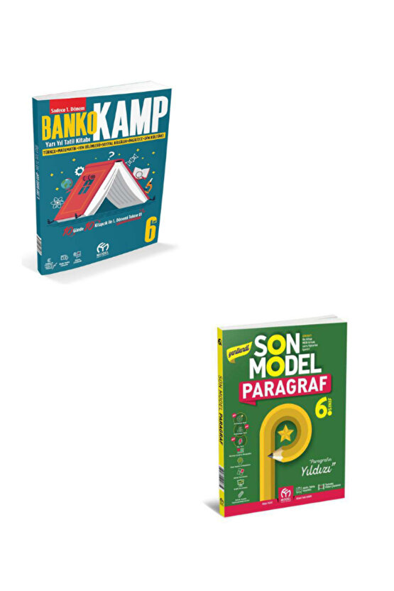 6.SINIF BANKO KAMP YARIYIL TATİL KİTABI + SON MODEL PARAGRAF SETİ(2 KİTAP)
