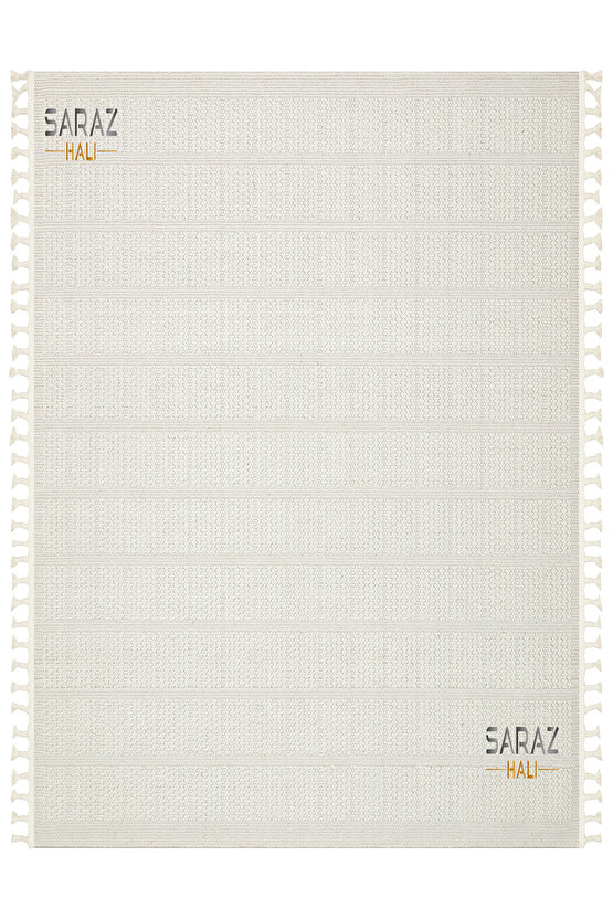 Bukle Beyaz Yumuşak Dokulu Halı Kilim Salon Mutfak Koridor Kesme Yolluk Dokuma Makine Halısı 11880