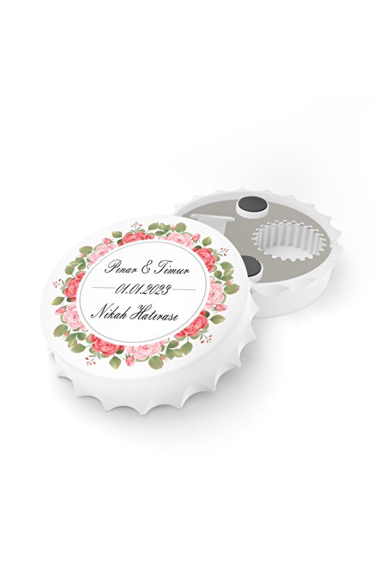 50 Adet Kapak Açacak Magnet Buzdolabı Süsü, Söz, Nişan, Kına, Nikah, Düğün Hatırası Promosyon 7