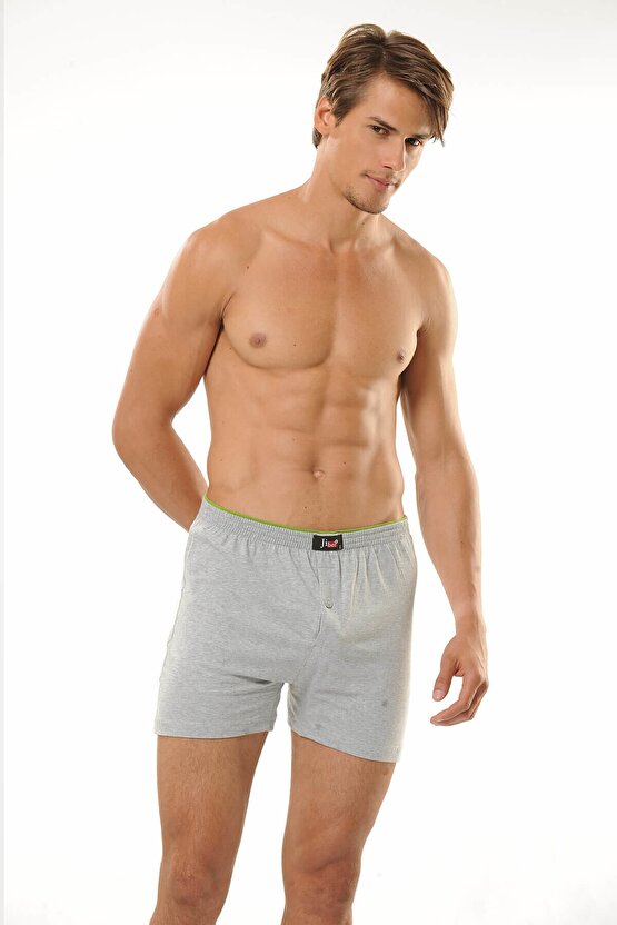 127 Erkek Lacivert Havlu Kemer Penye Boxer L Beden