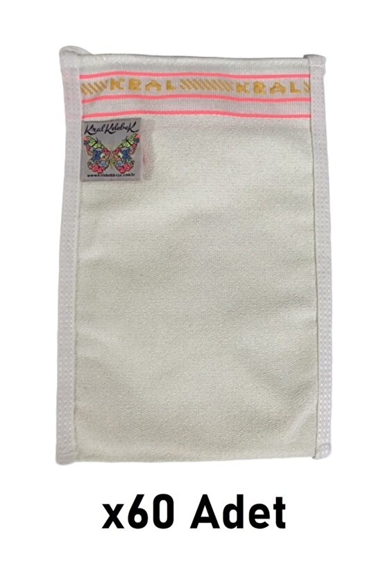 Beyaz Kral Kese Süper Kalın Çok Sert Banyo Hamam Kesesi 60 Adet