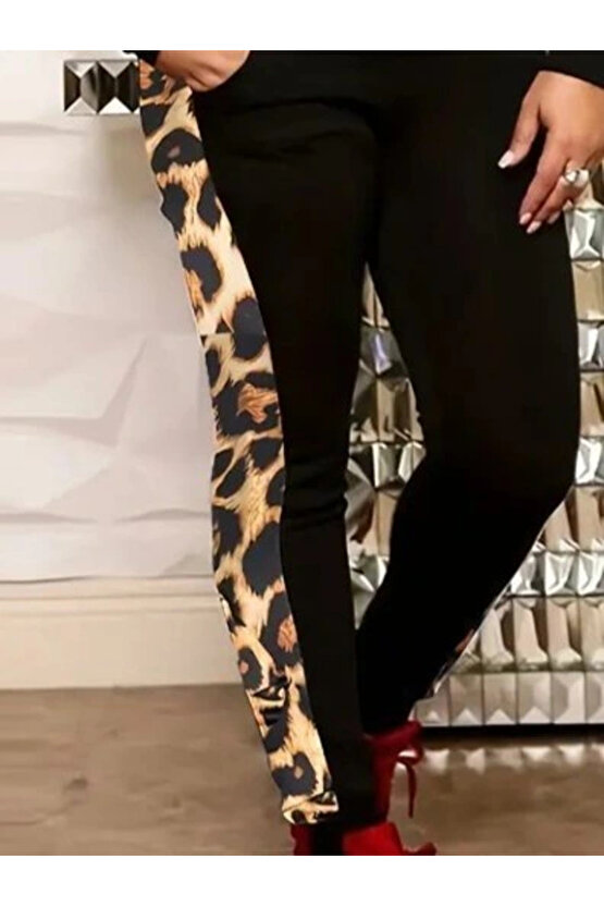 Kadın Uzun Kollu önden Fermuarlı Bağcıklı Viskon Iki Iplik Bluz Ve Pantolon Ikili Takım