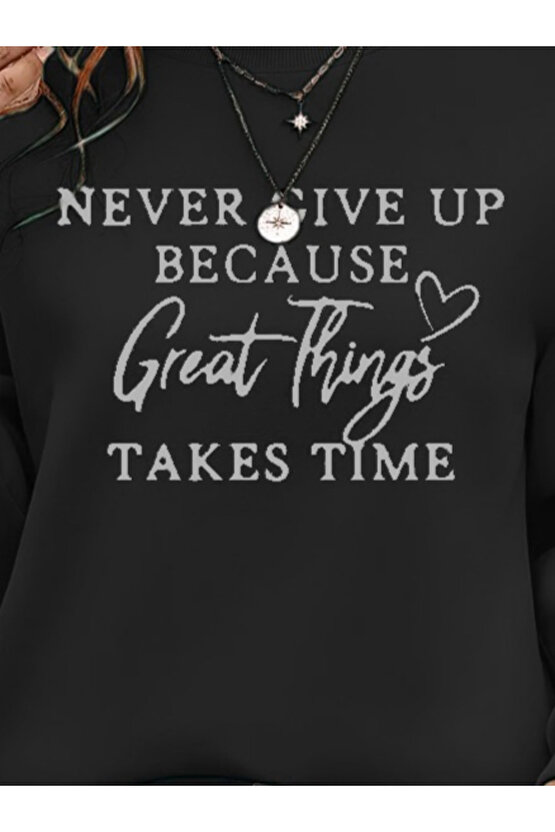 EQURİ Kadın Uzun Kollu Yuvarlak Yaka Iki Iplik şardonlu Bluz