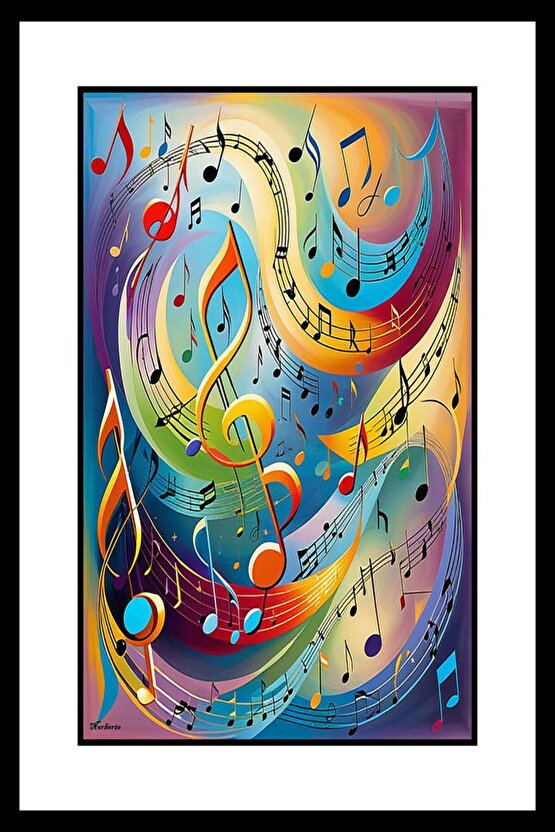 Nota Dünyası Digital Art ( ÇERÇEVESİZ - ÇERÇEVE YOKTUR ) ( ULTRA HD ) FOLYO AFİŞ - POSTER