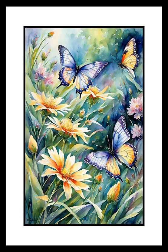 Kelebek Vadisi Digital Art ( ÇERÇEVESİZ - ÇERÇEVE YOKTUR ) ( ULTRA HD ) FOLYO AFİŞ - POSTER