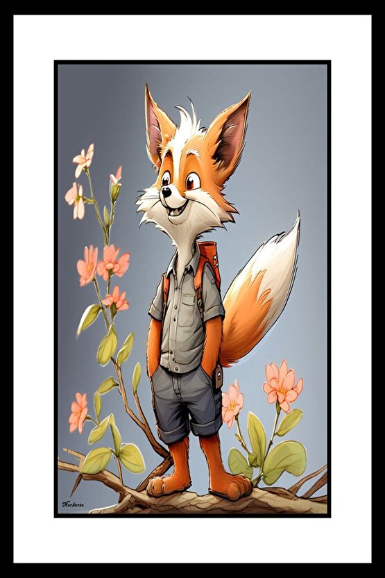 Baba Tilki Digital Art ( ÇERÇEVESİZ - ÇERÇEVE YOKTUR ) ( ULTRA HD ) FOLYO AFİŞ - POSTER