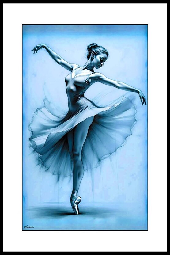 Balerin Digital Art ( ÇERÇEVESİZ - ÇERÇEVE YOKTUR ) ( ULTRA HD ) FOLYO AFİŞ - POSTER