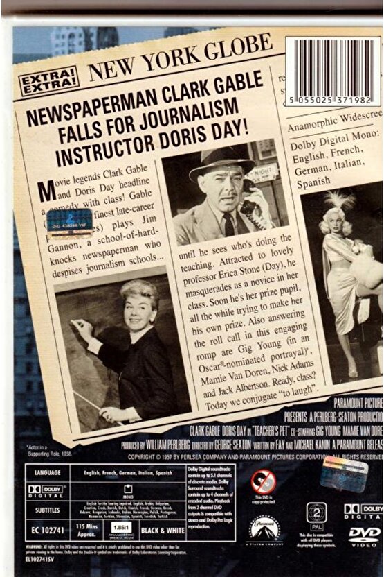 Teachers Pet ( Öğretmenin Sevgilisi ) DVD Türkçe Altyazı