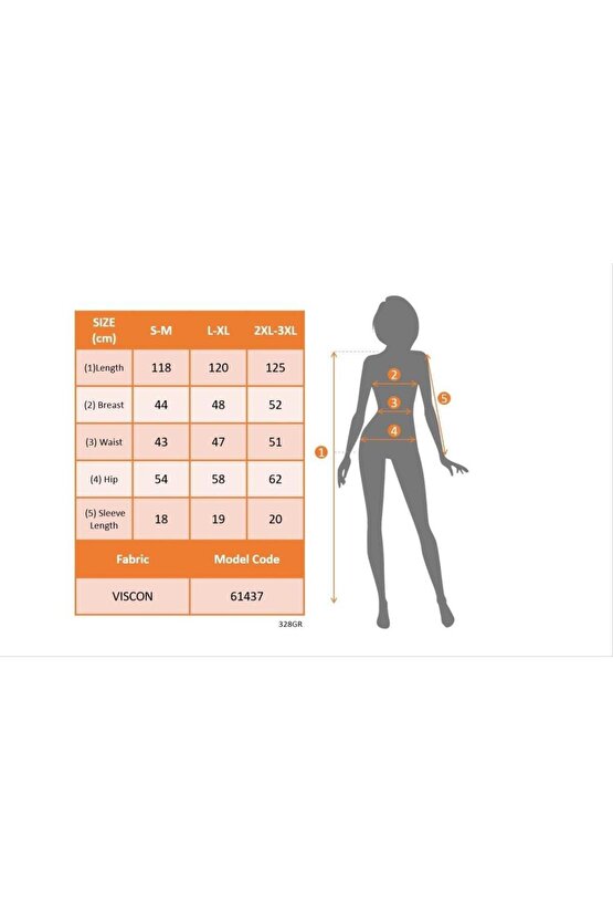 Kadın Kısa Kollu V Yakalı Maksi Boy Viskon Elbise