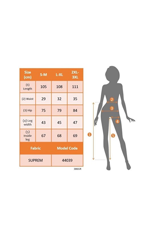 Kadın Yüksek Bel Lastikli Desenli Süprem Pantolon