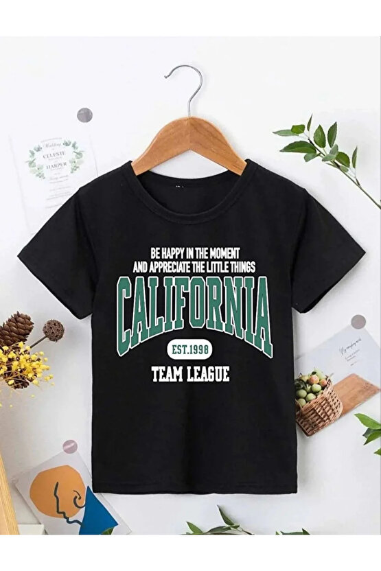 Erkek Çocuk Baskılı T-Shirt - Siyah
