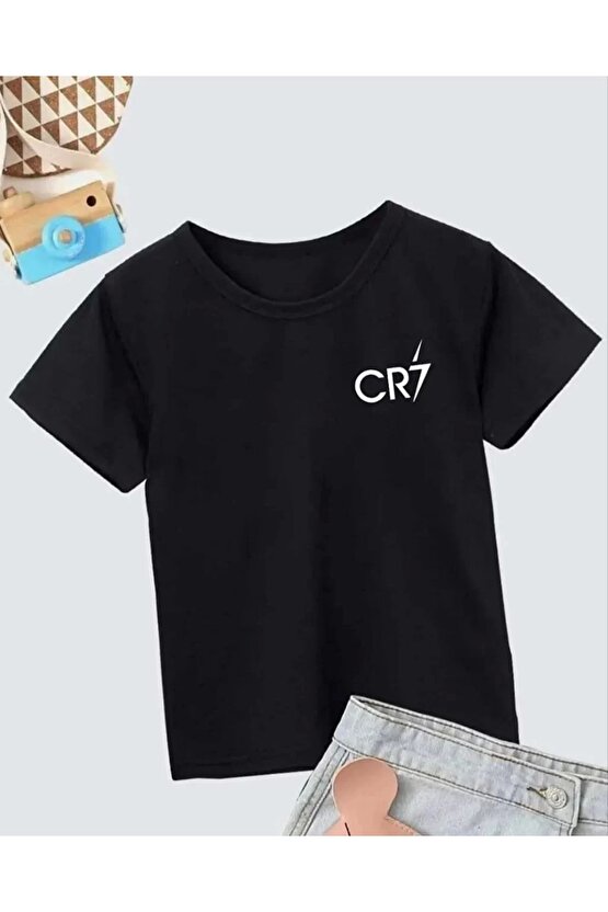 Erkek Çocuk Baskılı T-Shirt - Siyah