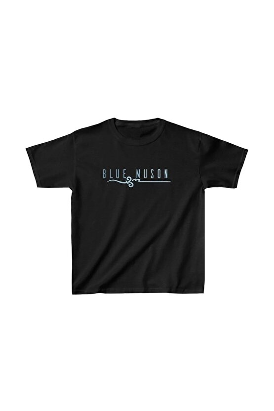 Unisex Çocuk Baskılı T-Shirt - Siyah