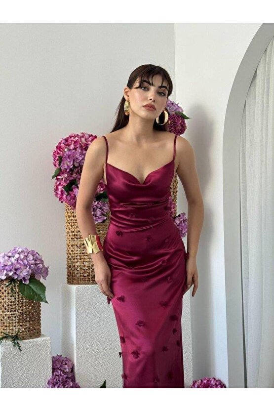Dora Çiçek Detaylı Elbise