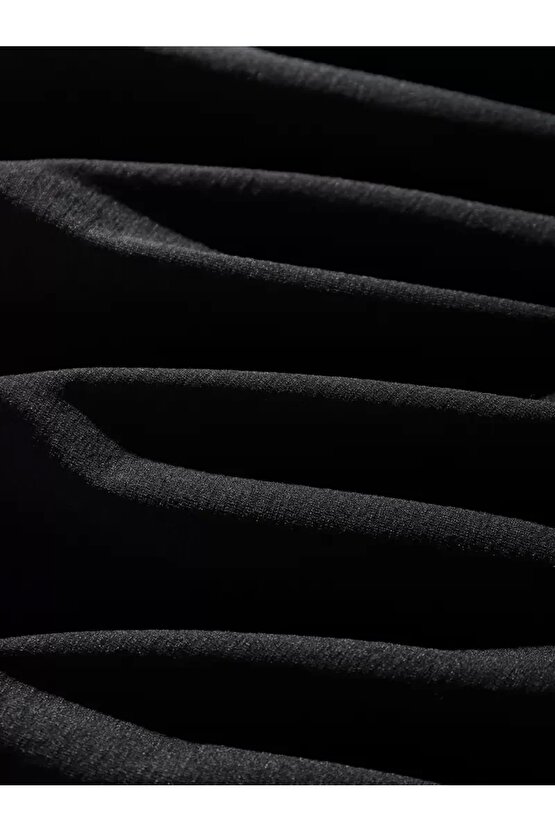 Erkek Dağ Grafikli Tişört, Yaz için Büyük Beden Rahat T-shirt - Siyah