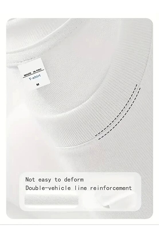 Day One Baskılı Oversize Bisiklet Yaka T-shirt - Beyaz