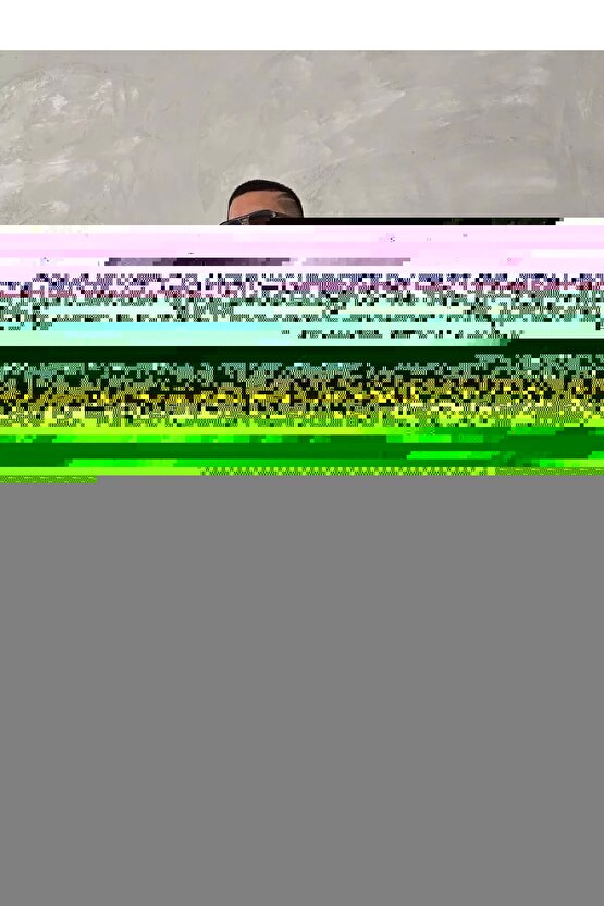 Ön ve Arka Baskılı Oversize Bisiklet Yaka T-shirt- Siyah