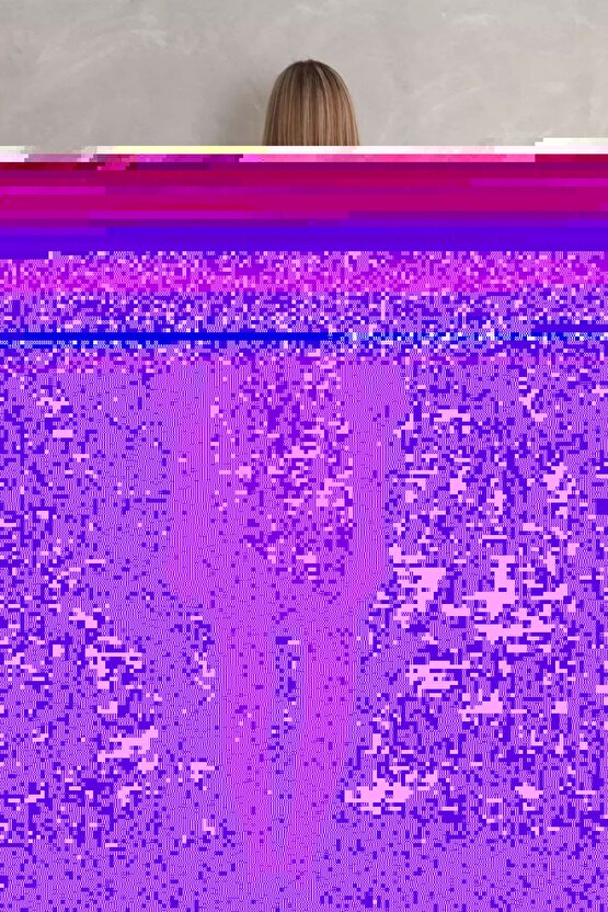 Unisex Bisiklet Yaka Baskılı Oversize T-Shirt - Bej