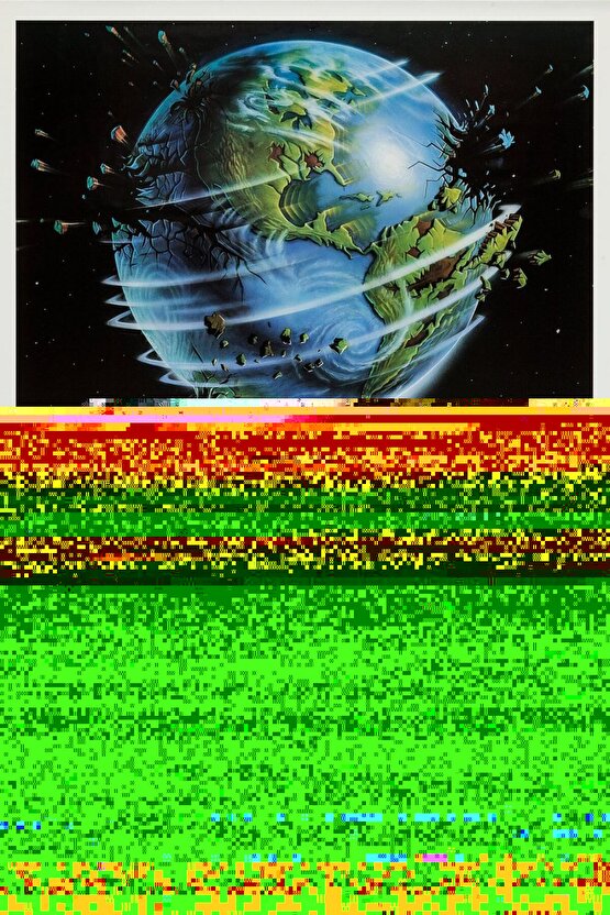 Erkek Bisiklet Yaka Baskılı Oversize T-Shirt - Beyaz