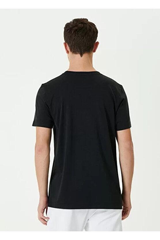 Unisex Basic Bisiklet Yaka Regular T-Shirt - Siyah