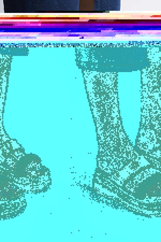 SARAH Düz Topuklu Taşlı Şeritli Kalın ve Ortopedik Taban Kadın Terlik CTT - Ten