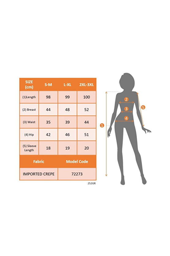 Kadın Kısa Kollu V Yakalı önden Fırfırlı Ithal Krep Elbise