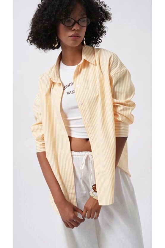 Çizgili Basic Gömlek