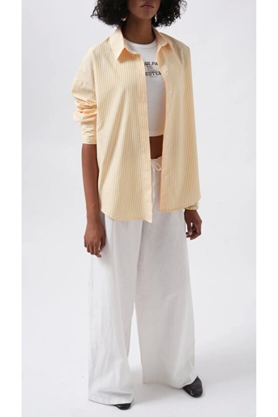 Çizgili Basic Gömlek