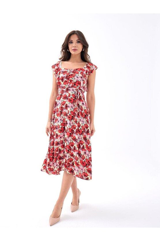 5370 ELBİSE-KIRMIZI