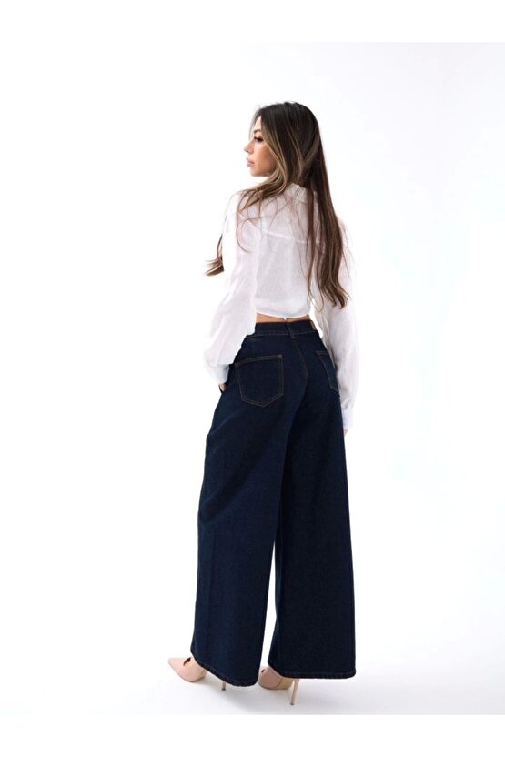 7437 KOT PANTOLON-MAVİ