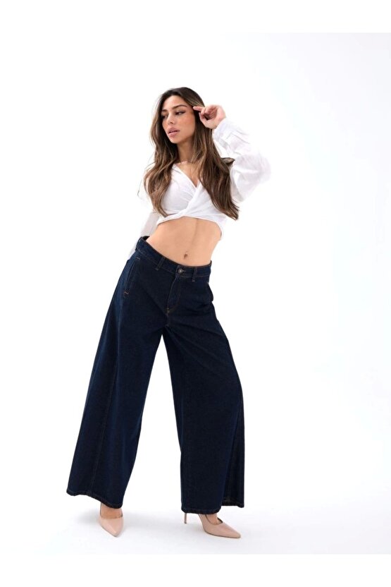 7437 KOT PANTOLON-MAVİ