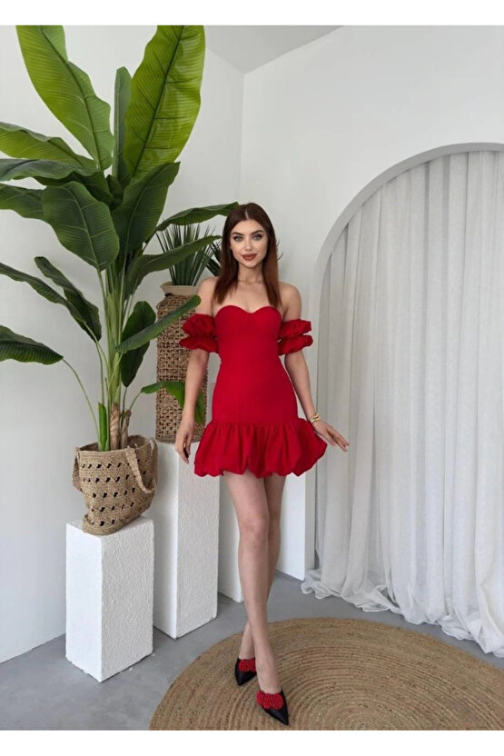 Peyda Straplez Elbise