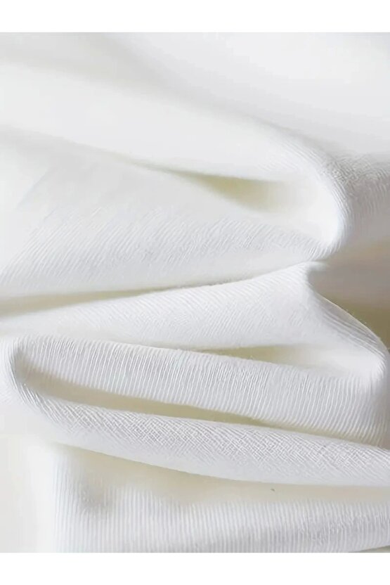 Baskılı Oversize Bisiklet Yaka T-shirt - Beyaz