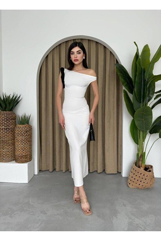 Jovani Omuz Detaylı Elbise