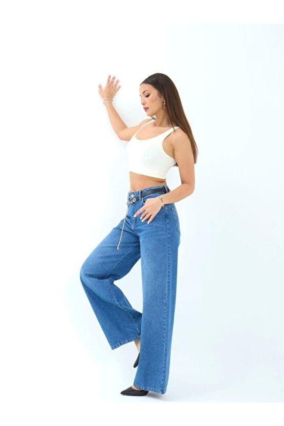 7398 KOT PANTOLON-MAVİ