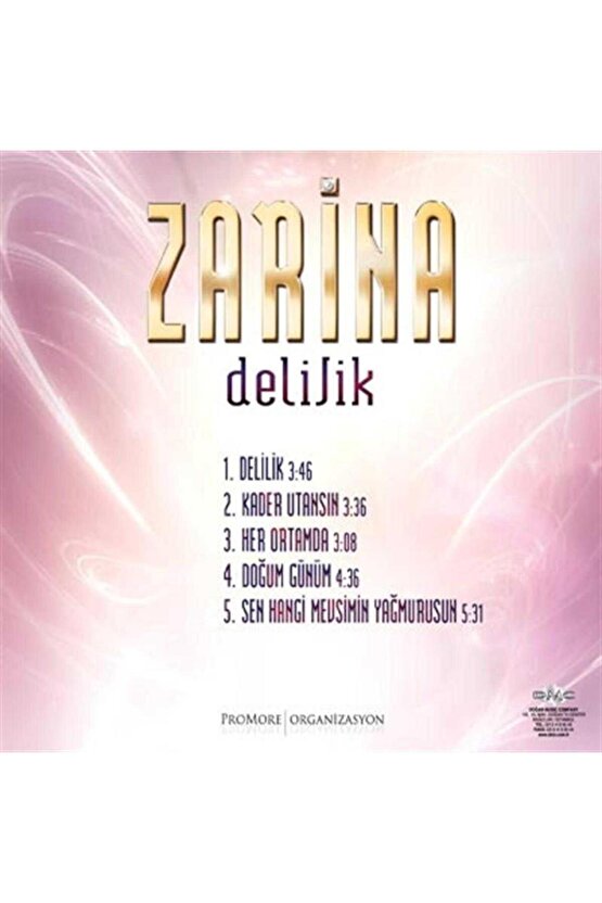 DMC - Zarina ( Delilik ) CD Ambalajında