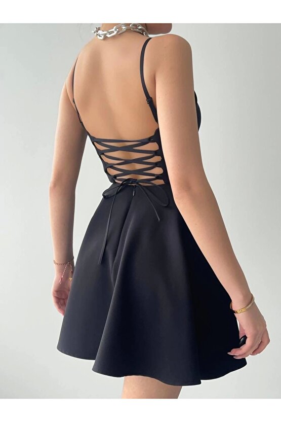 Pole İp Askılı Elbise