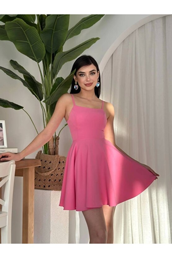 Pole İp Askılı Elbise