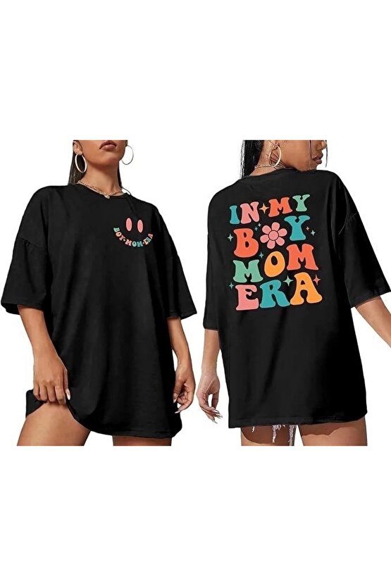 Bisiklet Yaka Kısa Kol Baskılı Tshirt iyah