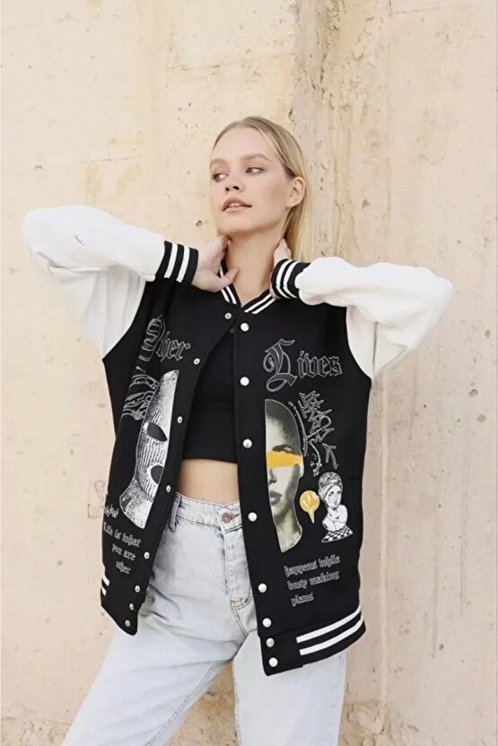 Oversize Kolej Ceket iyah