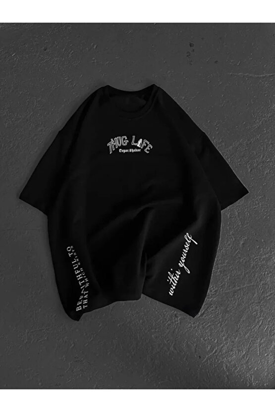 Unisex Baskılı Oversize Thirt iyah