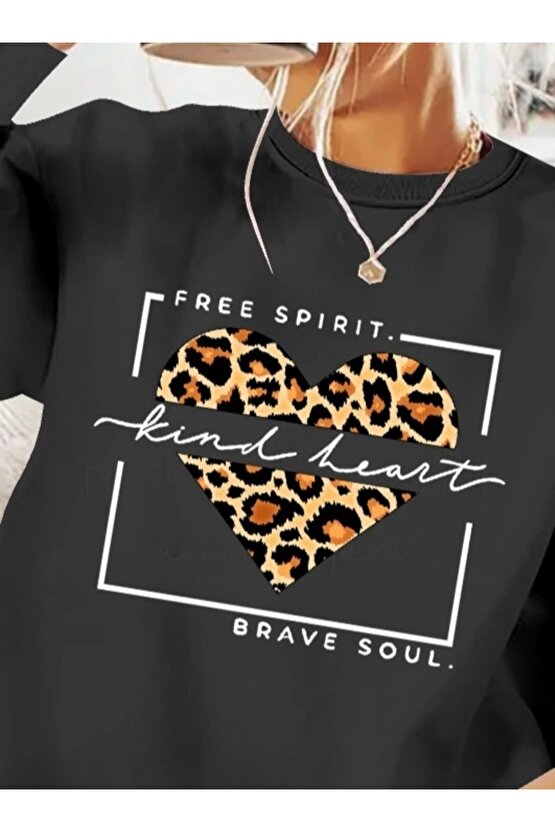 Kadın Uzun Kollu Bisiklet Yaka Desenli Viskon Iki Iplik Bluz