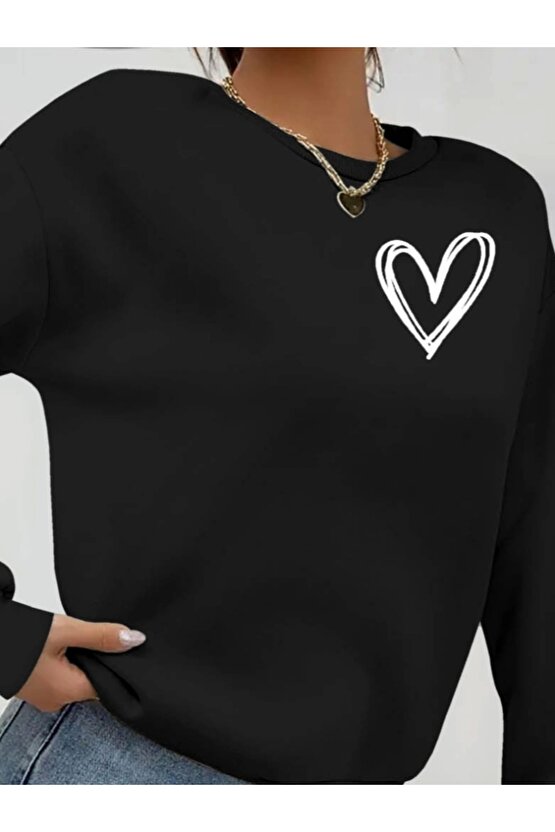 Kadın Uzun Kollu Bisiklet Yaka Viskon Iki Iplik Bluz