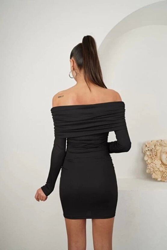 Kadın adonna endil Yaka Fırsat ürün Büzgülü ini Elbise