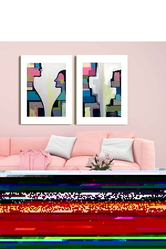 Matisse - Sanat - Soyut - Doğa - Ev - Yaşam ( 2 Li Çerçevesiz ) Poster - Afiş - Tablo NNHT713