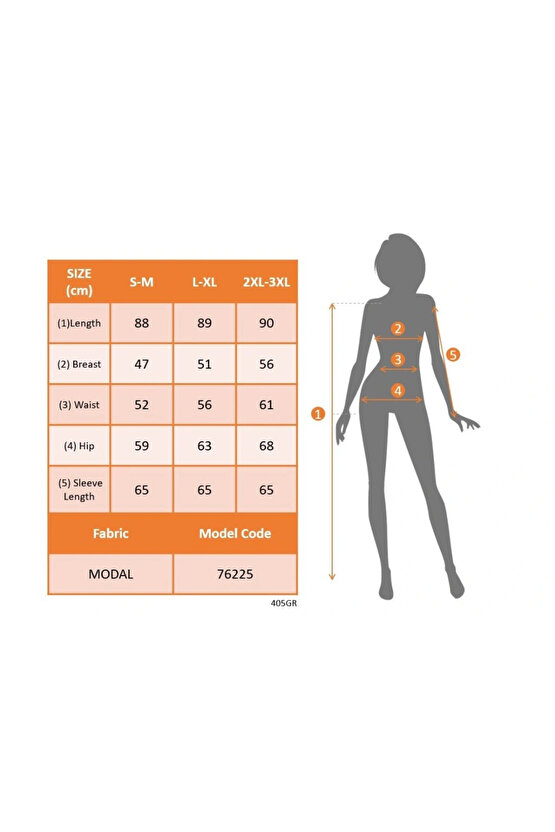 Kadın Uzun Kollu V Yakalı Desenli Modal Mini Elbise