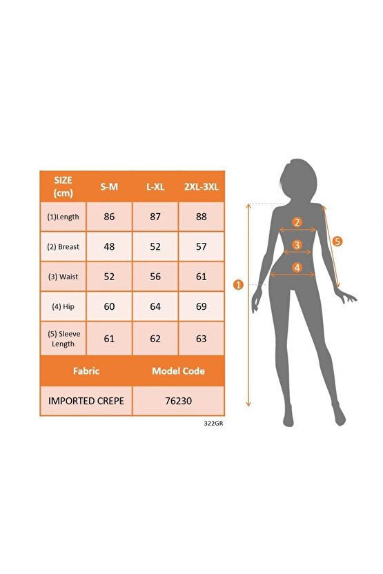 MDB Kadın Uzun Kollu Yuvarlak Yaka Mini Ithal Krep Elbise