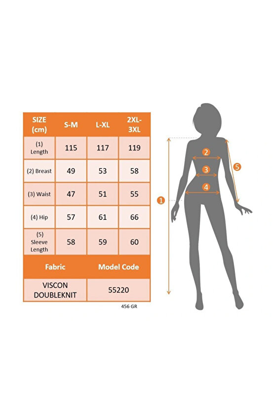 Kadın Uzun Kollu önden Fermuarlı Maxi Viskon Iki Iplik Elbise